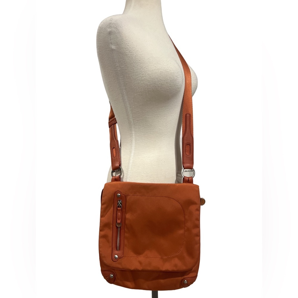 Tumi Ballistic Nylon w/ Leather Trim Slim Messenger Bag